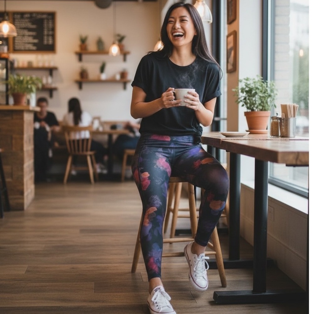Athleta Rainier Printed Tight Legging size Small